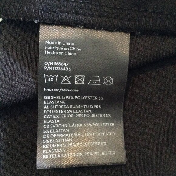 NWOT H&M XL Casual Black Wide Leg Pants, Everyday wear, Perfect/fall, Versatile - Picture 4 of 4